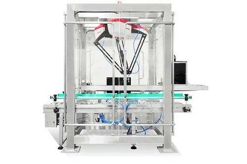 Máquina de clasificación con robot delta